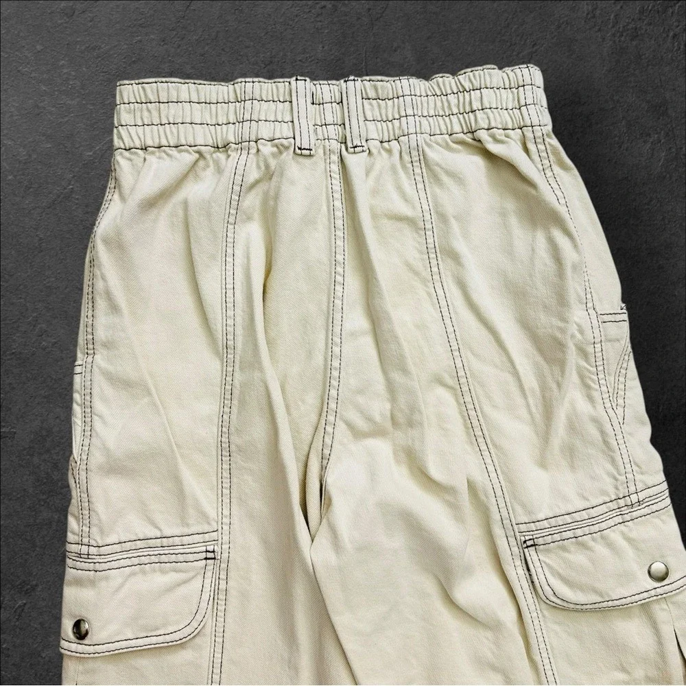 Urban Outfitters BDG Relaxed Skate Cargo‎ Jean 27 Off White Ivory Baggy Utility